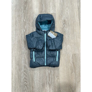 Patagonia Hi-Loft Down Sweater Hoodie - Infants' Nouveau Green, Size: 6-12M, NWT